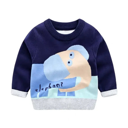 Flauschiger Strickpullover für Kinder