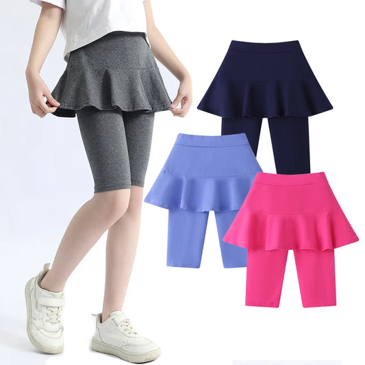 Mädchen-Leggings mit Rock in verschiedenen Farben