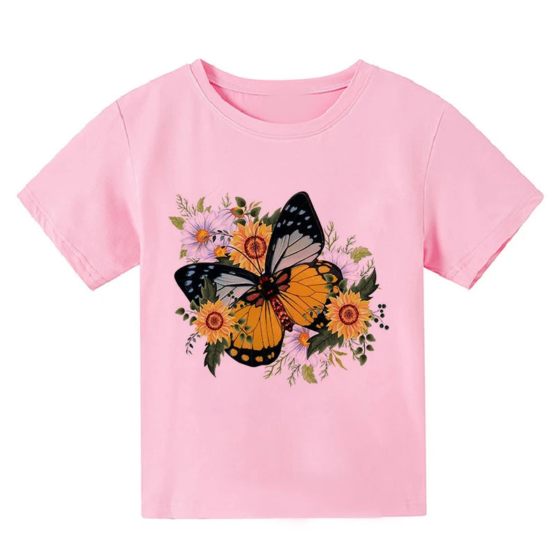 Kinder T-Shirts mit Schmetterlingsdesign