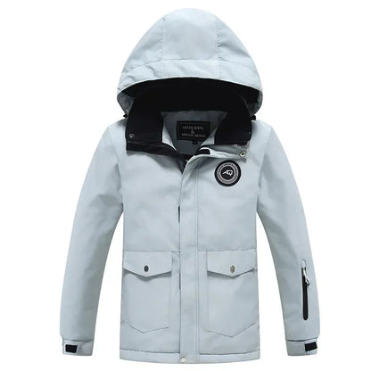 Winterjacke mit Kapuze / Sportliche Skijacke / Schutz vor Wind, Regen & Schnee
