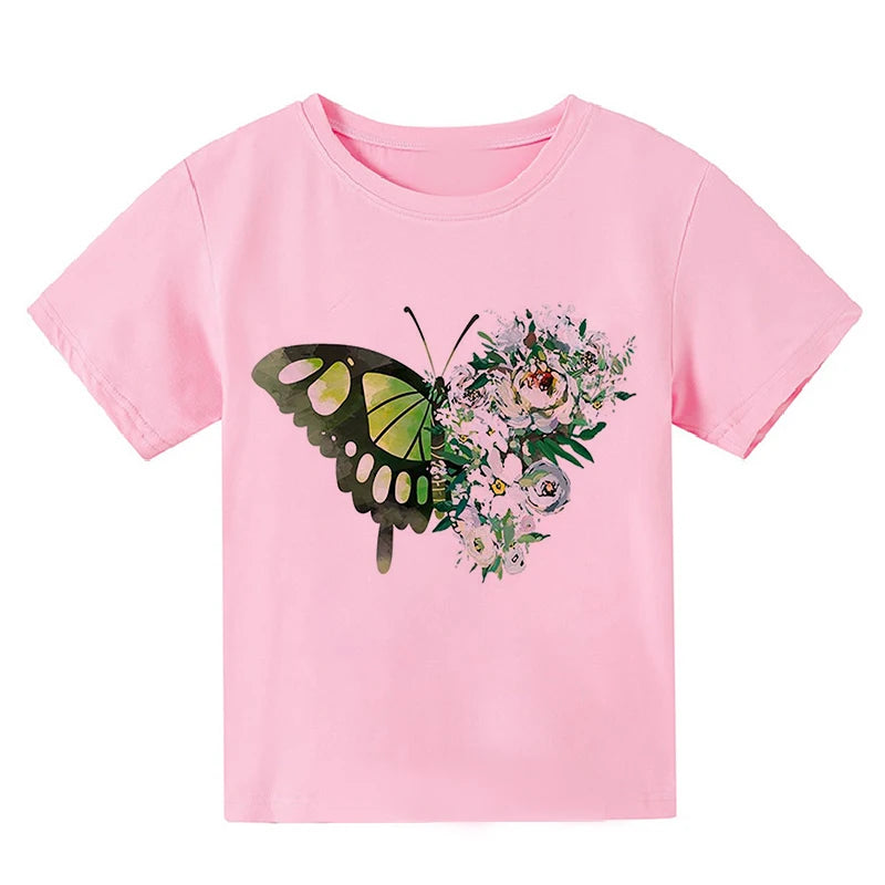 Kinder T-Shirts mit Schmetterlingsdesign