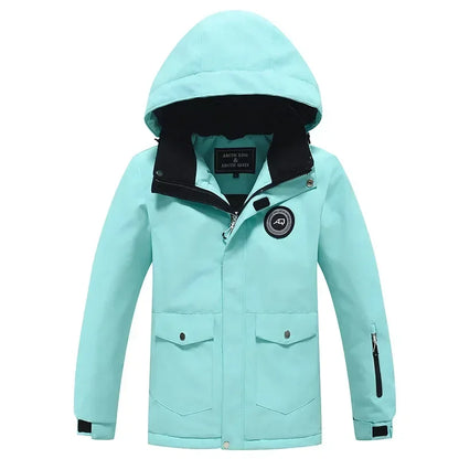 Winterjacke mit Kapuze / Sportliche Skijacke / Schutz vor Wind, Regen & Schnee