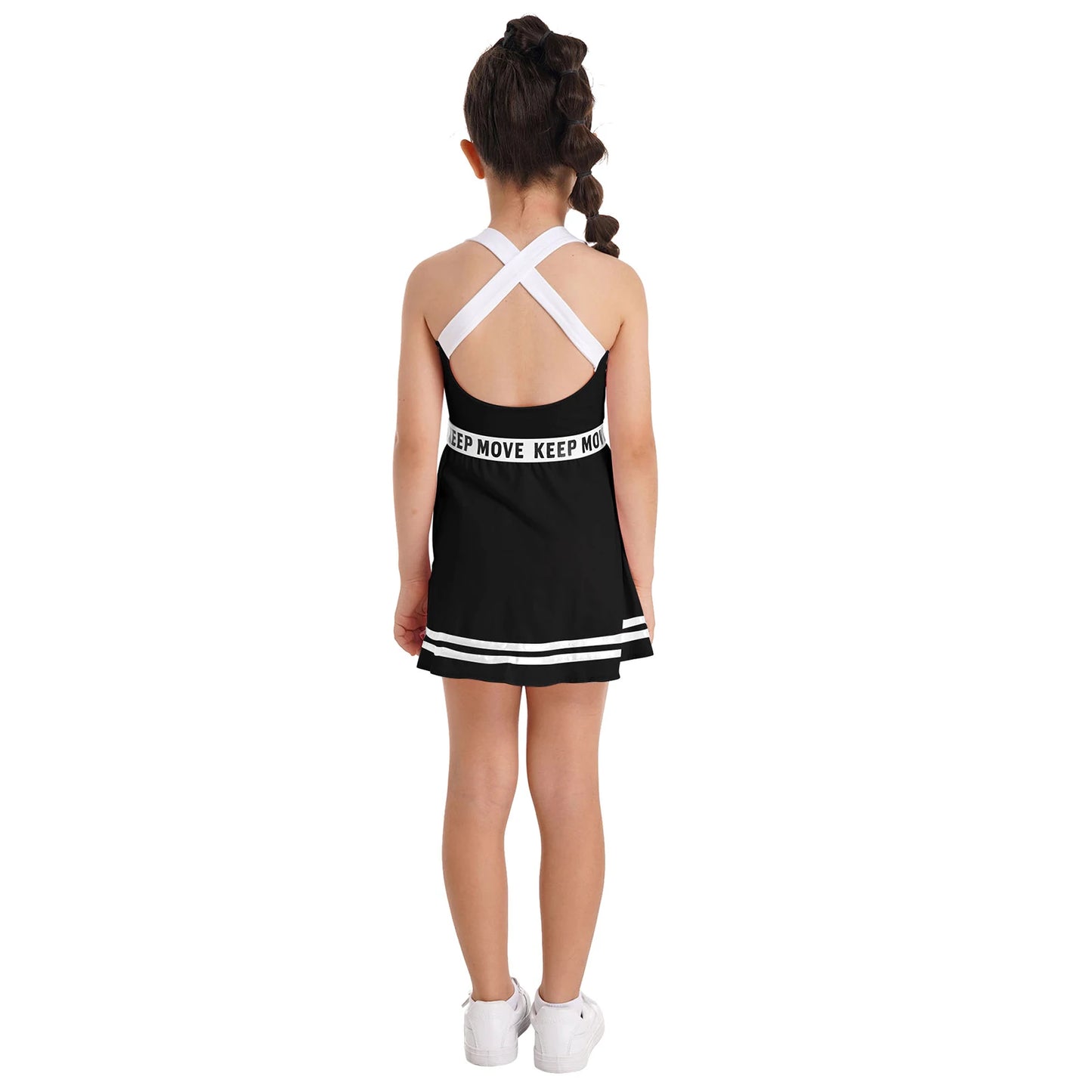 Sportliches Mädchen-Tanzkleid mit Shorts