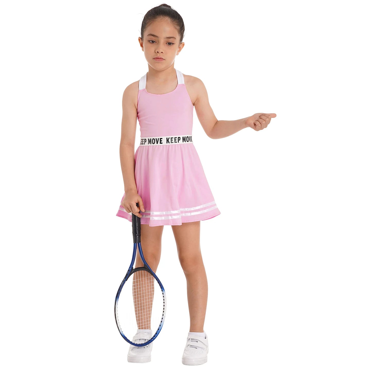 Sportliches Mädchen-Tanzkleid mit Shorts