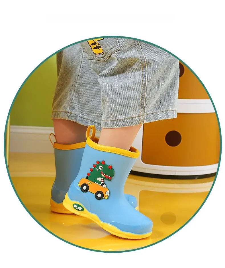 Kinder-Gummistiefel mit Dinosaurier-Motiv