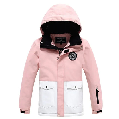 Winterjacke mit Kapuze / Sportliche Skijacke / Schutz vor Wind, Regen & Schnee