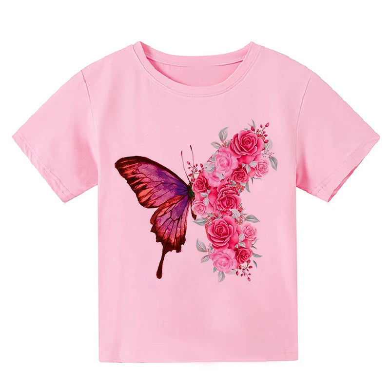 Kinder T-Shirts mit Schmetterlingsdesign