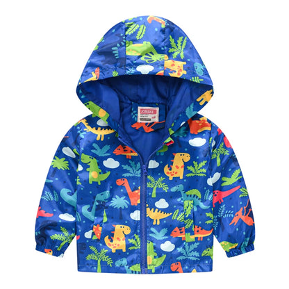 Regenjacke / Übergangsjacke mit Kapuze für Kinder