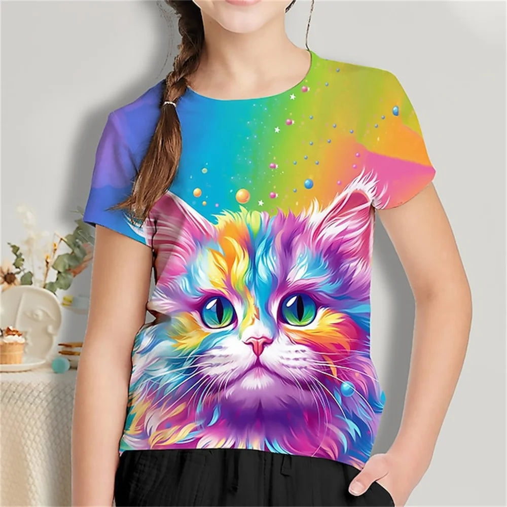 Kinder-T-Shirts mit Tiermotiven