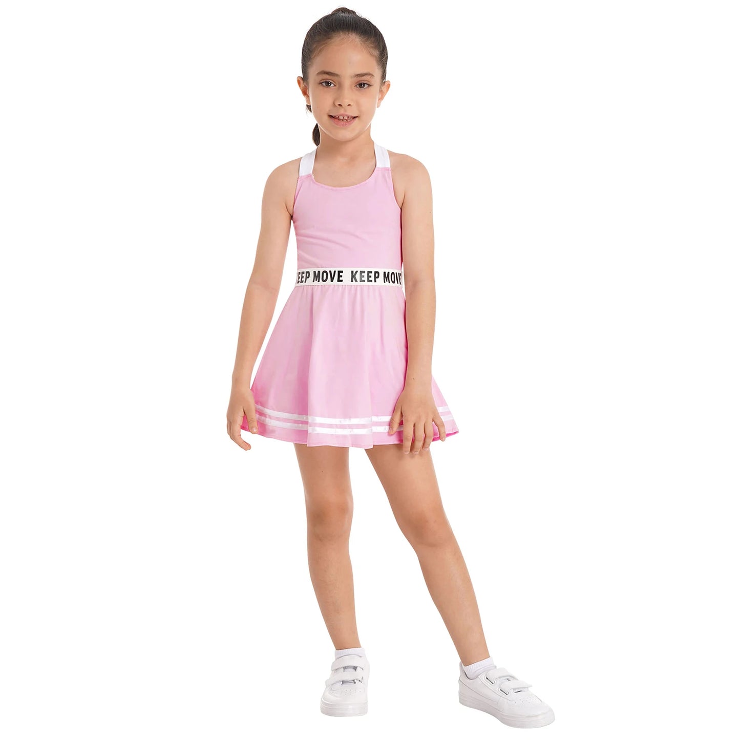 Sportliches Mädchen-Tanzkleid mit Shorts