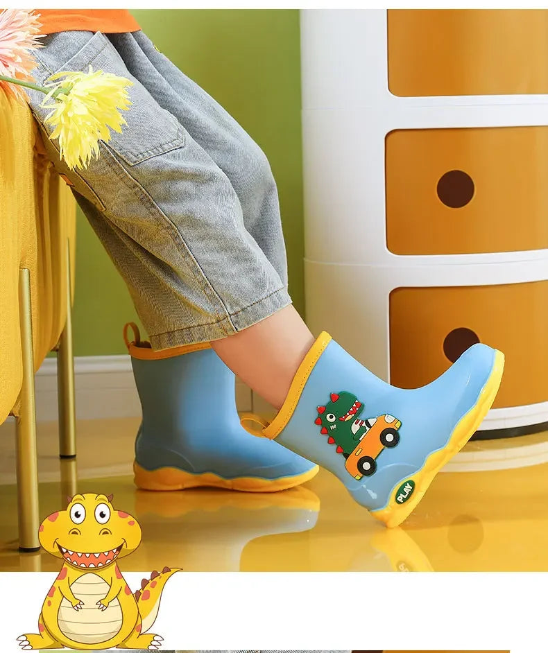 Kinder-Gummistiefel mit Dinosaurier-Motiv