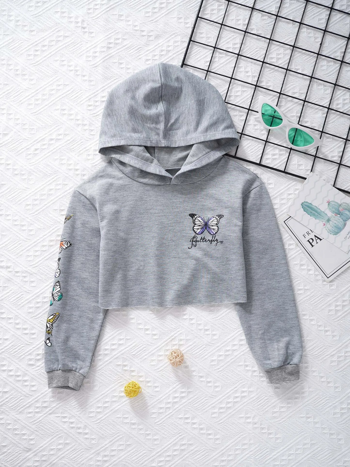 Stylischer Butterfly Hoodie für Mädchen