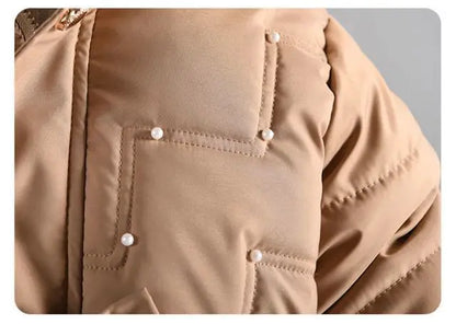 Winterjacke mit Kapuze & Kunstfell / Winterparka für Mädchen