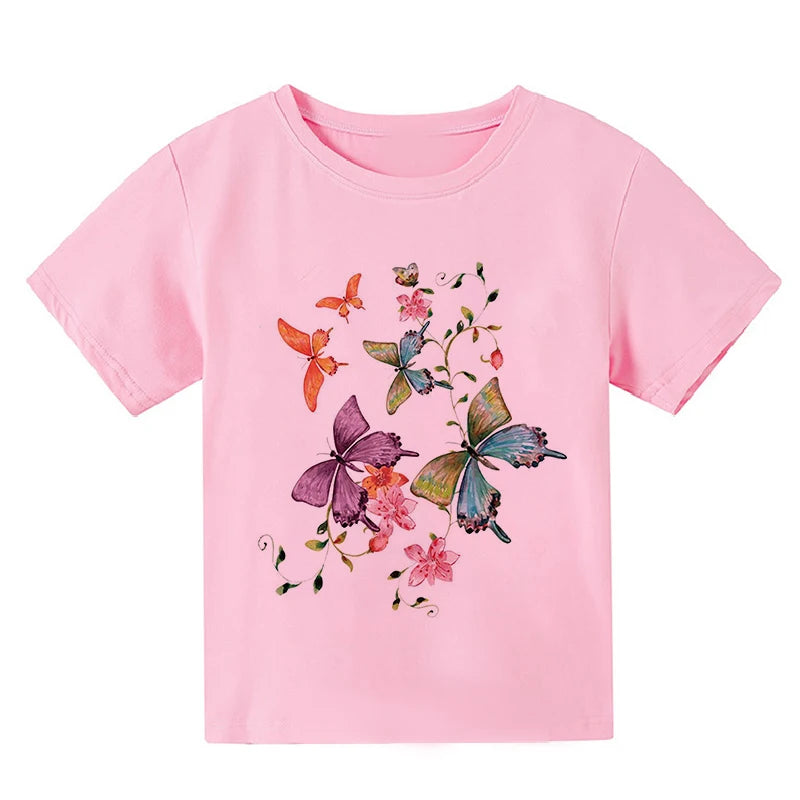 Kinder T-Shirts mit Schmetterlingsdesign