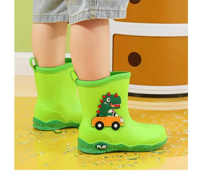 Kinder-Gummistiefel mit Dinosaurier-Motiv