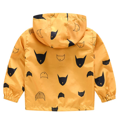Regenjacke / Übergangsjacke mit Kapuze für Kinder