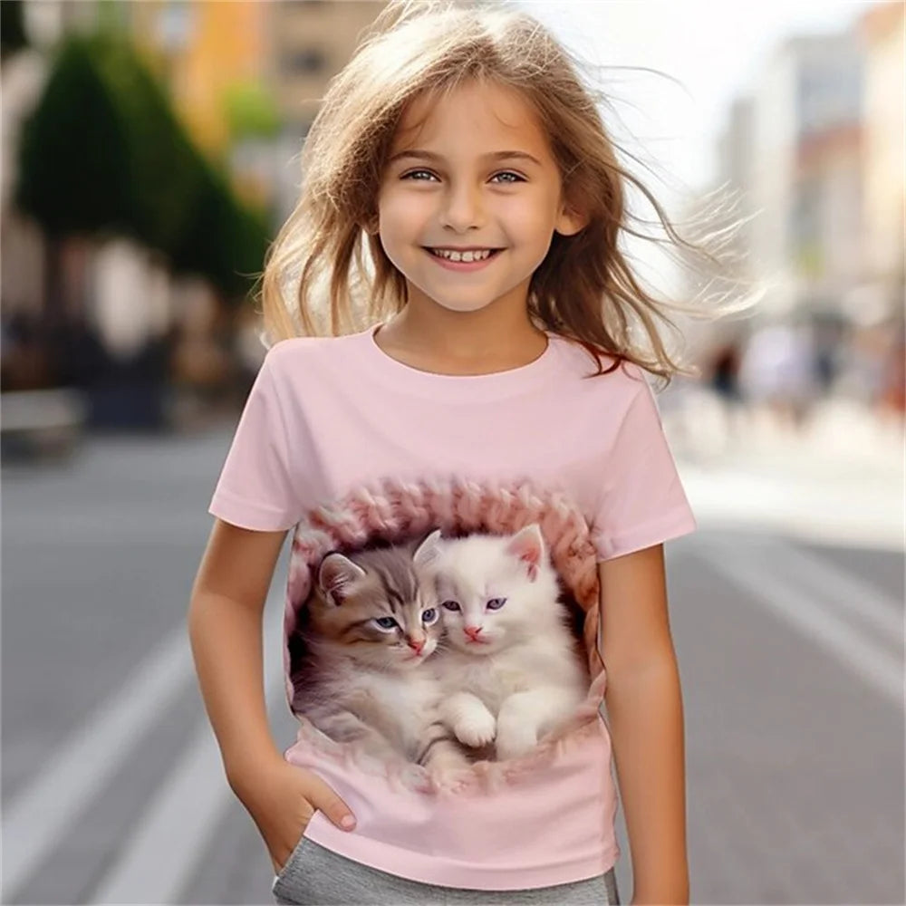 Kinder-T-Shirts mit Tiermotiven