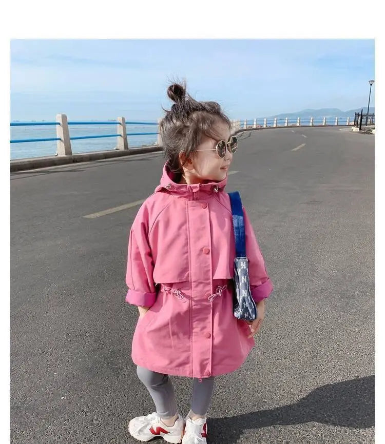 Kinder-Regenjacke in Pink