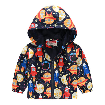 Regenjacke mit Kapuze für Jungen & Mädchen