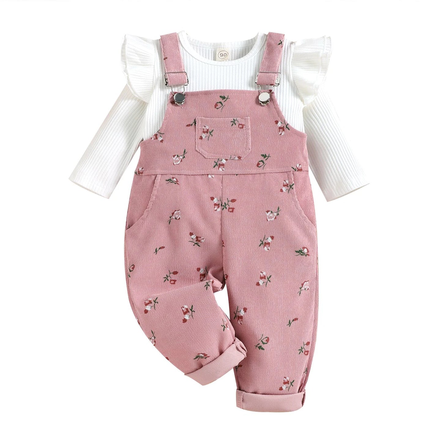 Niedlicher Baby-Overall mit Blumenmuster