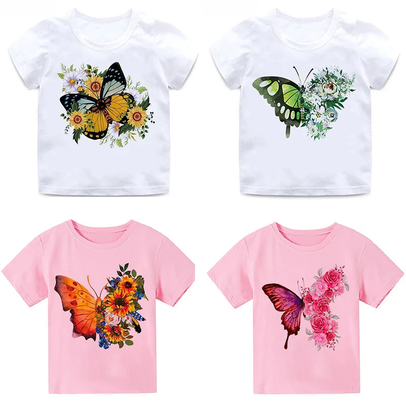 Kinder T-Shirts mit Schmetterlingsdesign