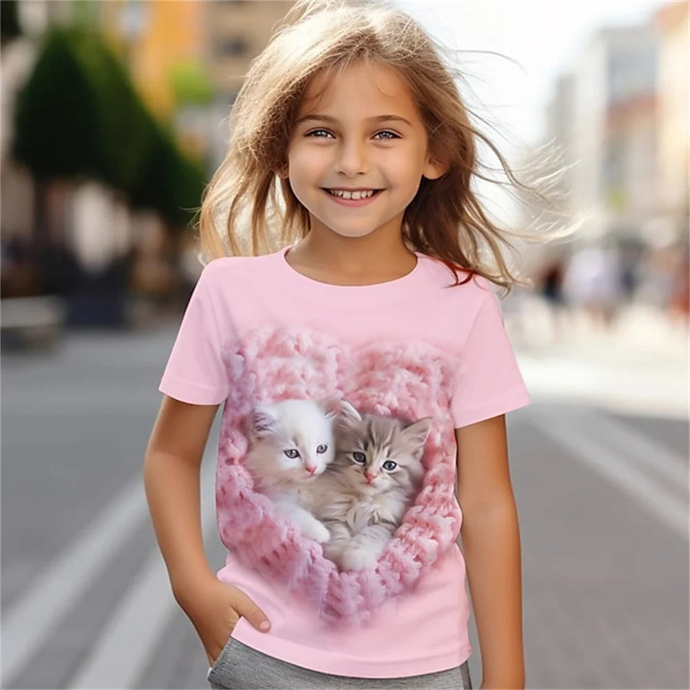 Kinder-T-Shirts mit Tiermotiven