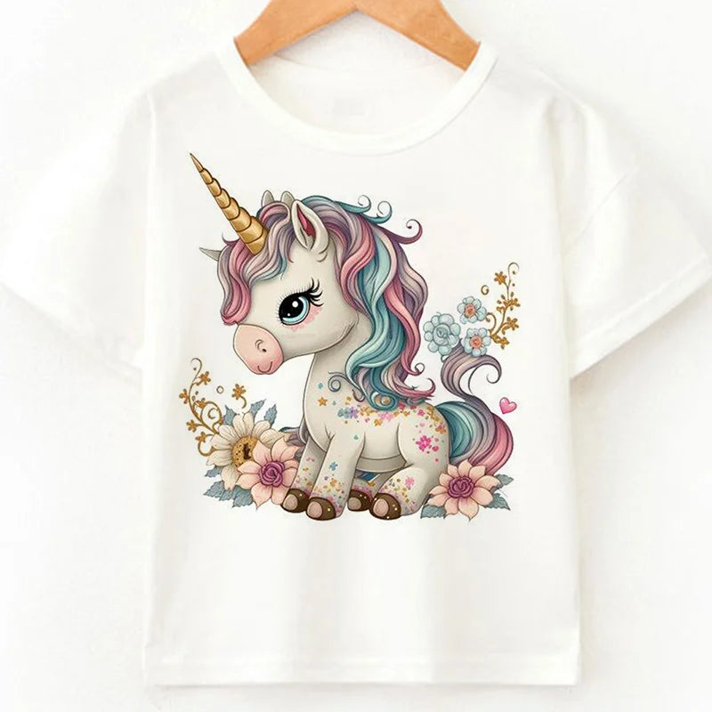 Zauberhaftes Einhorn T-Shirt für Kinder