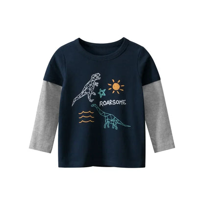 Dino-Langarmshirts für Kinder