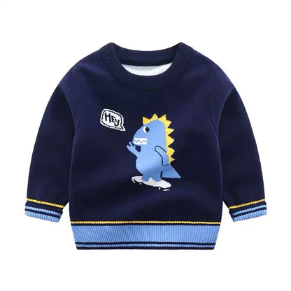 Flauschiger Strickpullover für Kinder