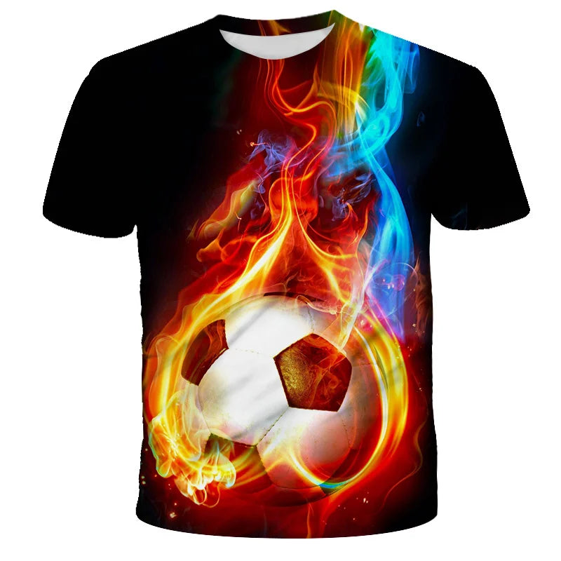 Cooles Fußball All-Over-Print T-Shirt für kleine Kicker