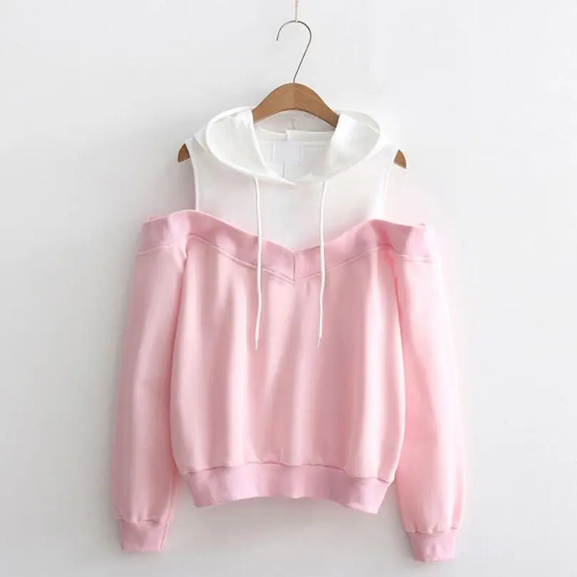 Stylischer Off-Shoulder Hoodie