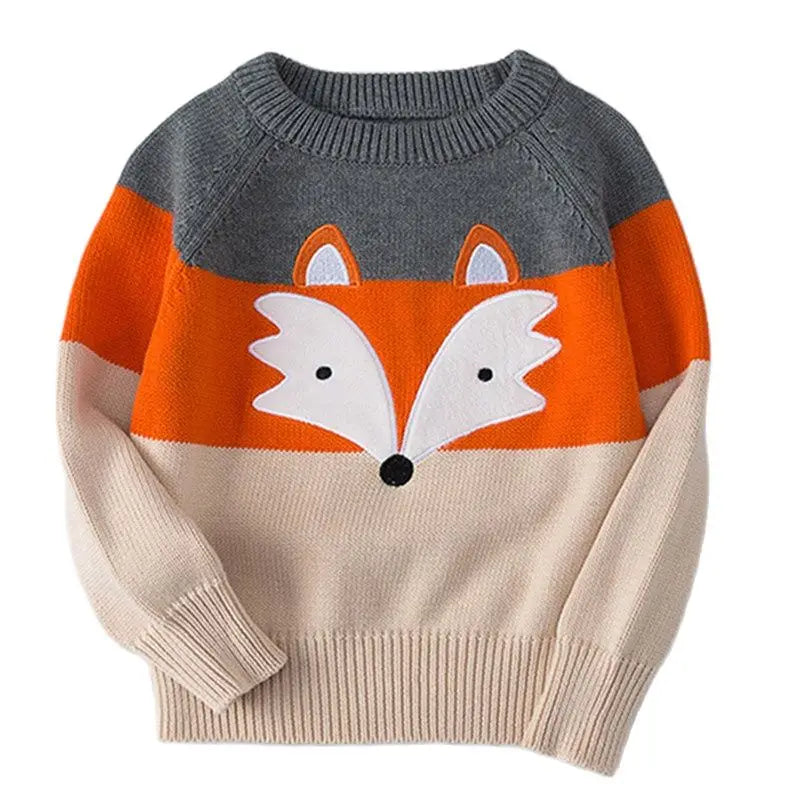 Kinderpullover mit Fuchs-Motiv