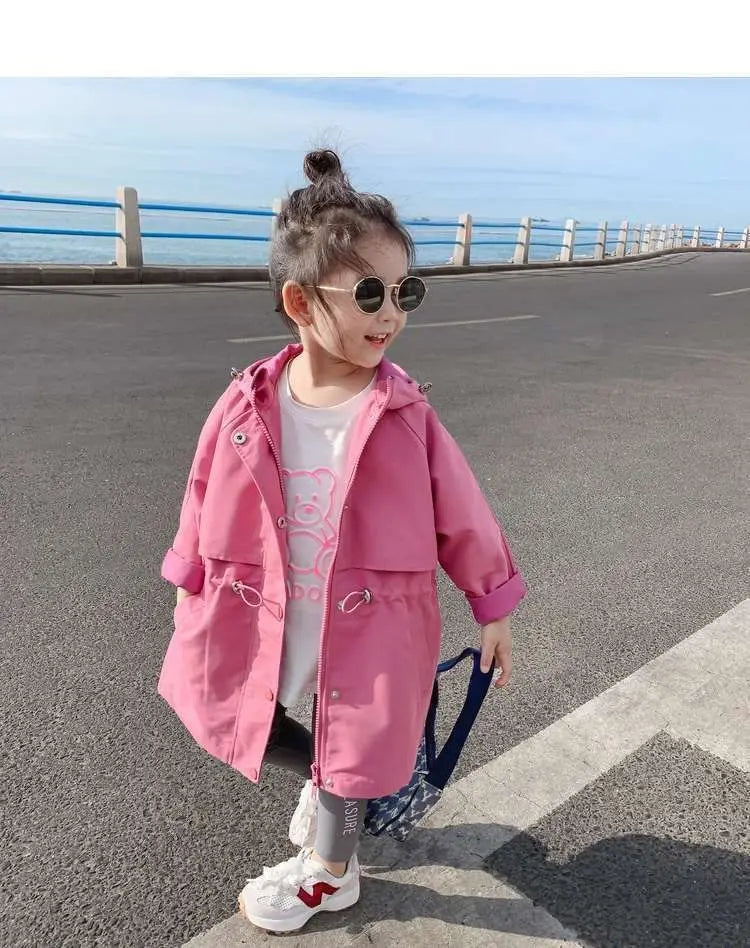 Kinder-Regenjacke in Pink