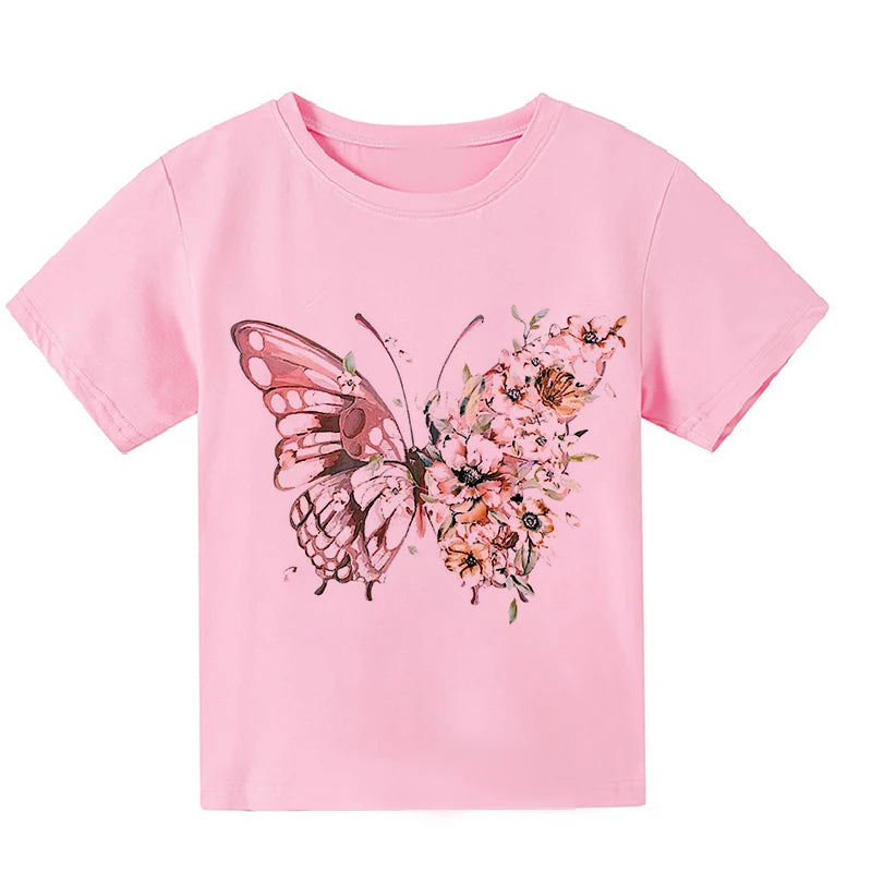 Kinder T-Shirts mit Schmetterlingsdesign