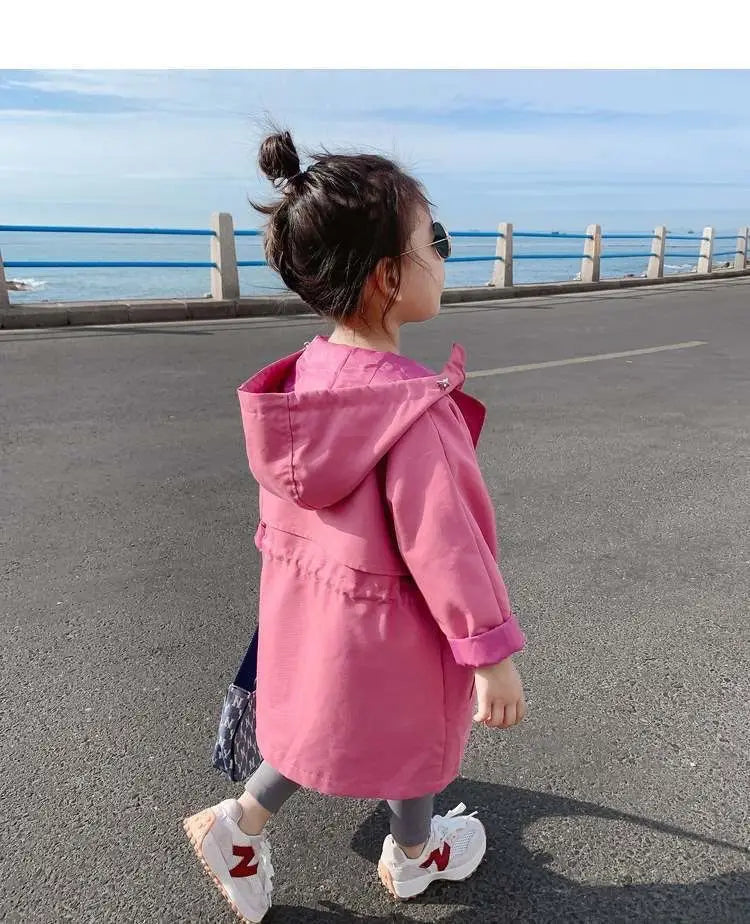 Kinder-Regenjacke in Pink