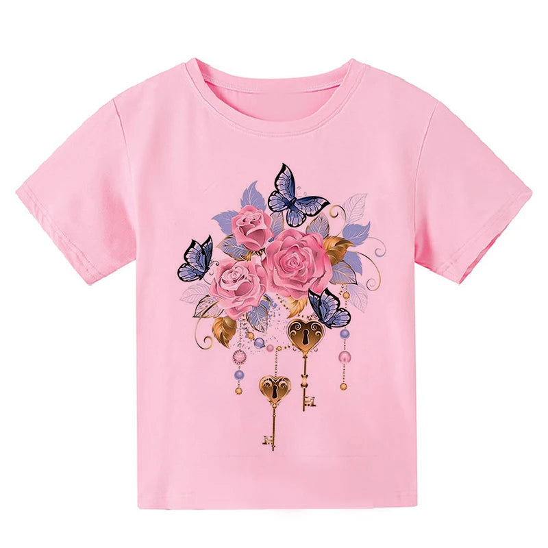 Kinder T-Shirts mit Schmetterlingsdesign