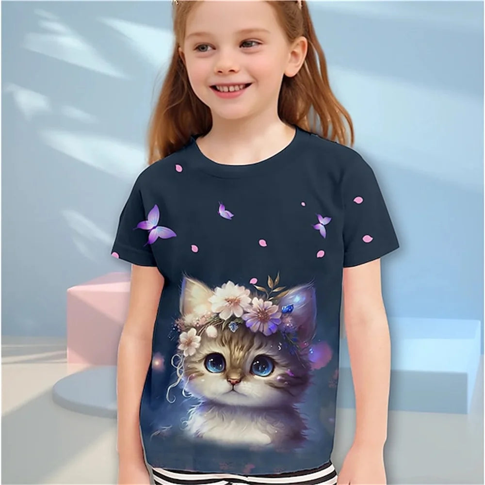 Kinder-T-Shirts mit Tiermotiven