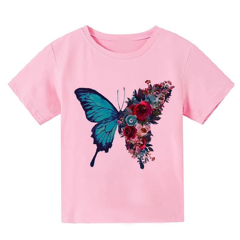 Kinder T-Shirts mit Schmetterlingsdesign