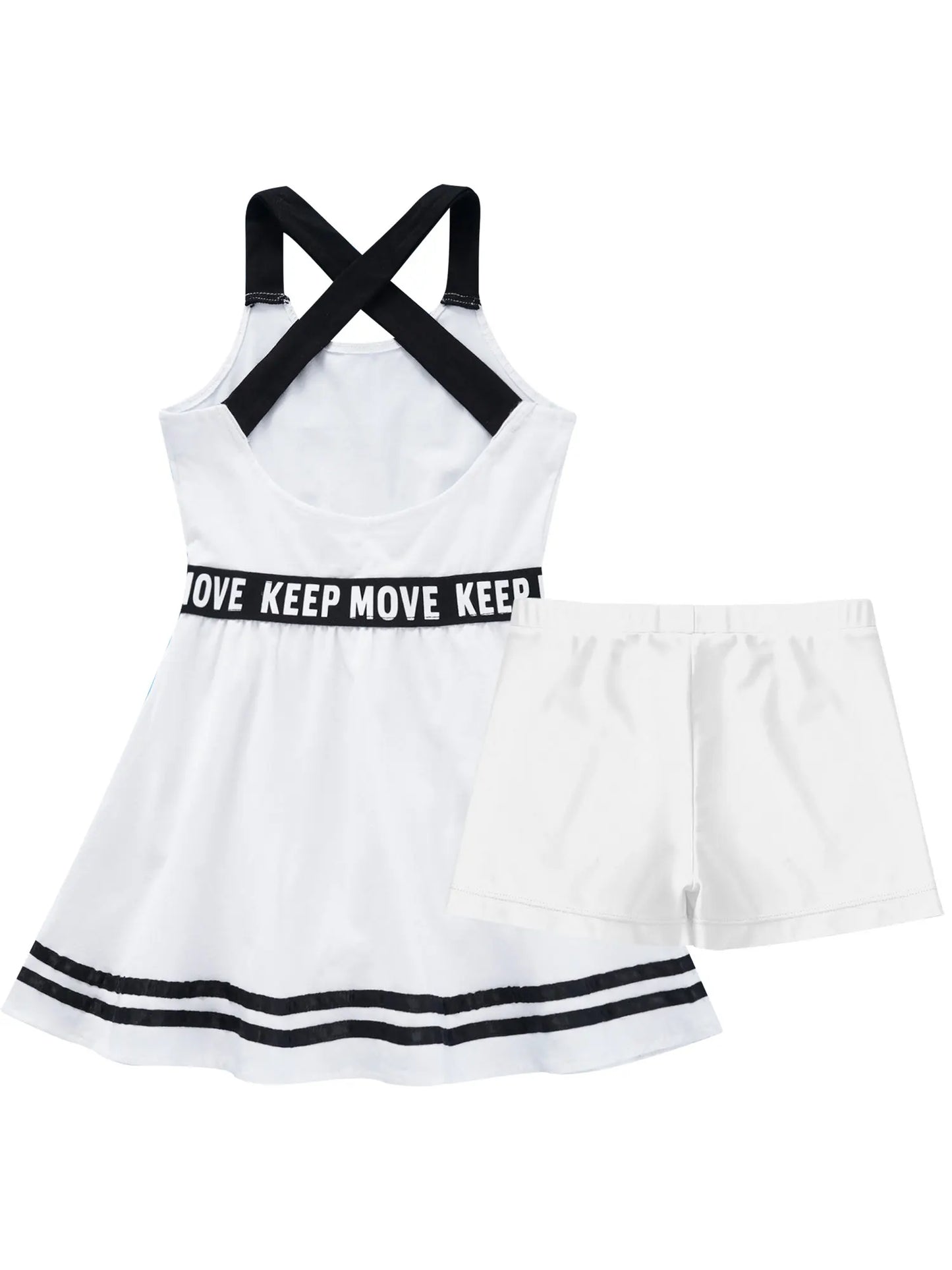 Sportliches Mädchen-Tanzkleid mit Shorts