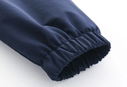 Regenjacke für Kinder einfarbig für Jungen / Wind- und Wasserabweisend