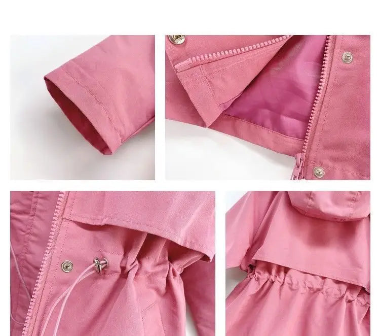 Kinder-Regenjacke in Pink