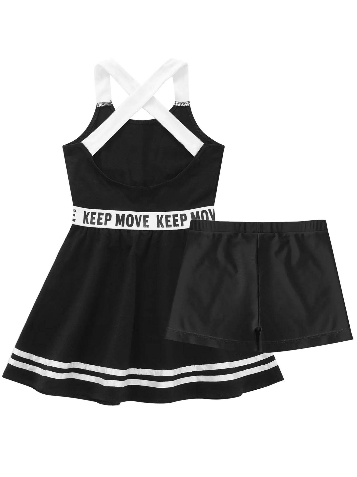 Sportliches Mädchen-Tanzkleid mit Shorts