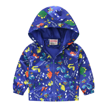 Regenjacke / Übergangsjacke mit Kapuze für Kinder