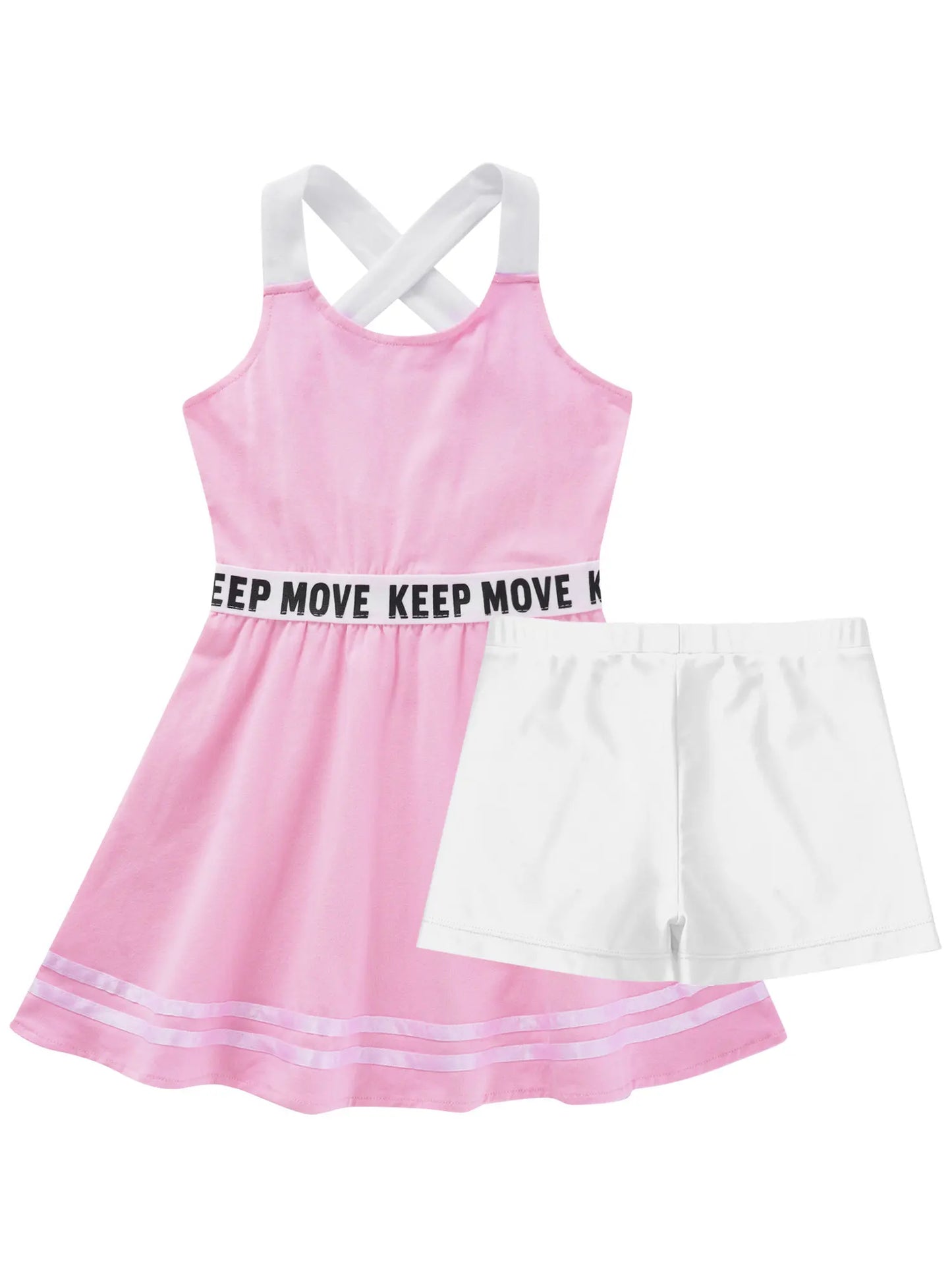 Sportliches Mädchen-Tanzkleid mit Shorts