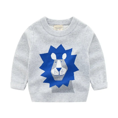 Flauschiger Strickpullover für Kinder