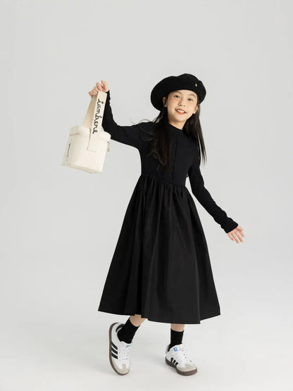 Elegantes Hepburn-Stil Kleid für Mädchen