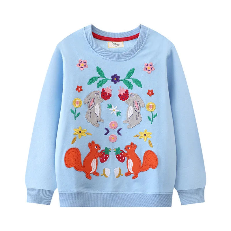 Kinder-Sweatshirts mit Tiermotiven