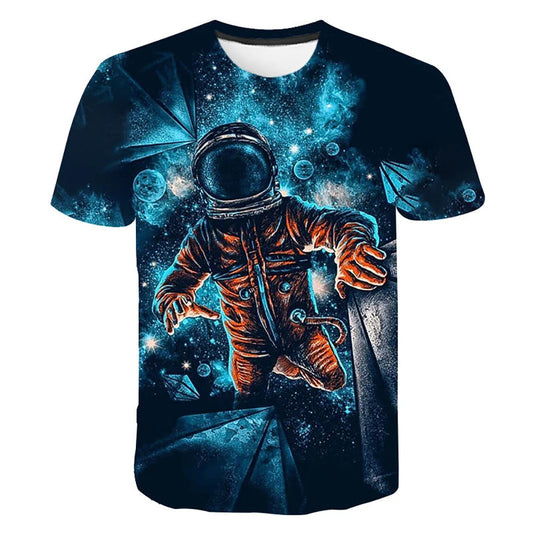 Kinder T-Shirt mit Weltraumdesign