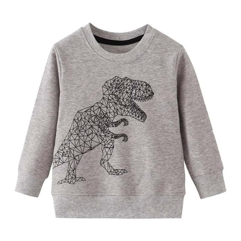 Kinder-Sweatshirts mit Dinosaurier-Designs