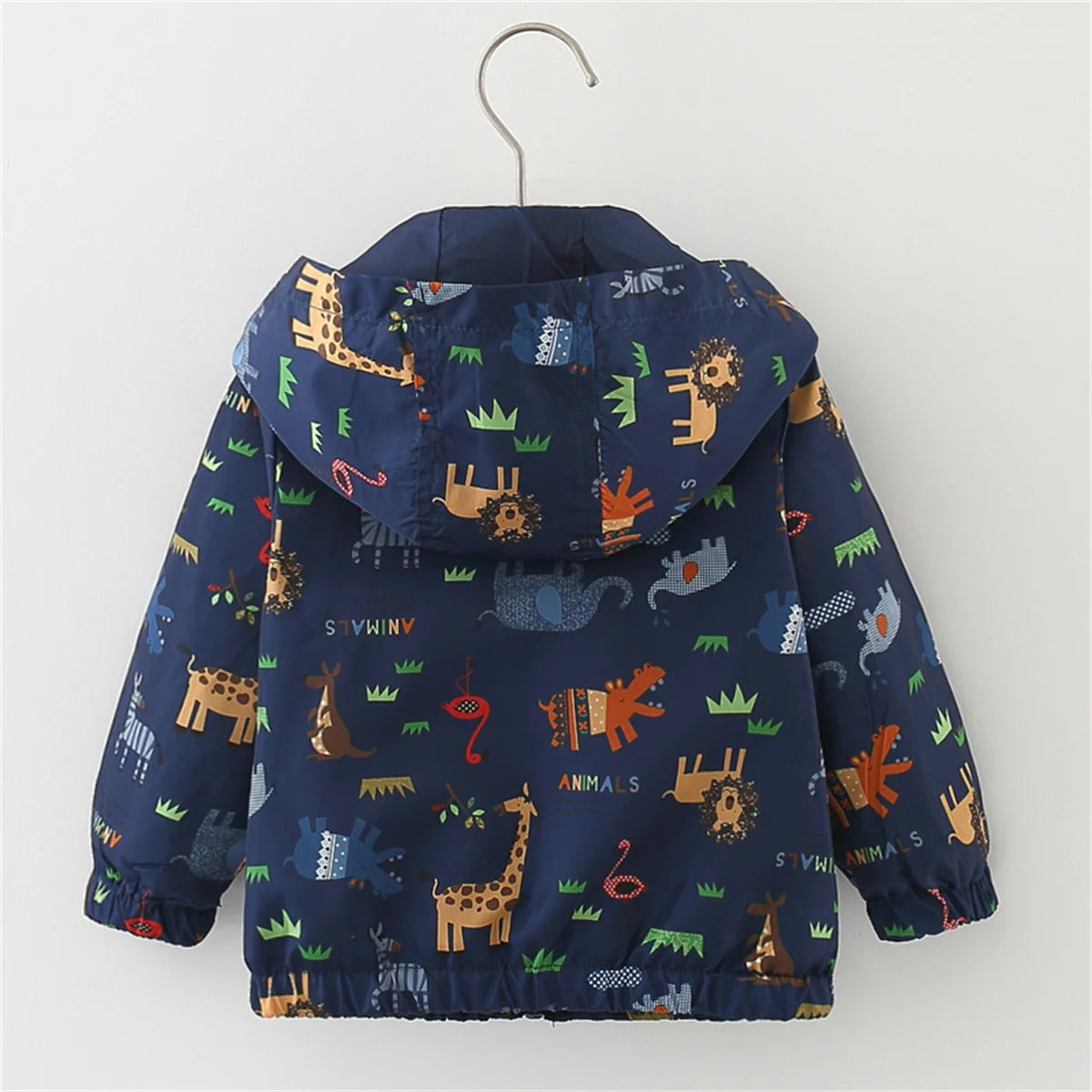 Kinder-Regenjacke mit Tiermotiven